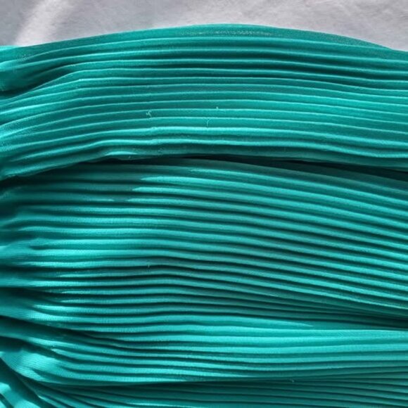 Lulu's Green Pleated Green Cocktail Dress - Picture 4 of 5